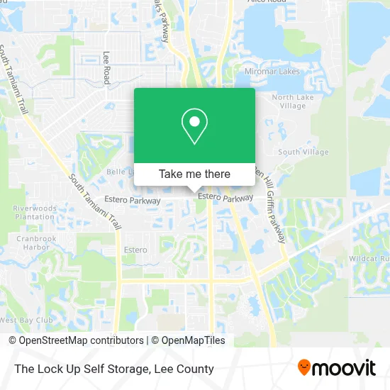 The Lock Up Self Storage map