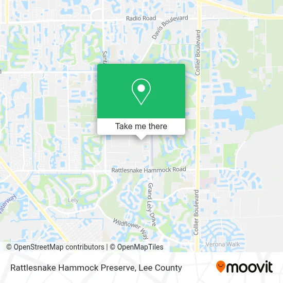 Rattlesnake Hammock Preserve map