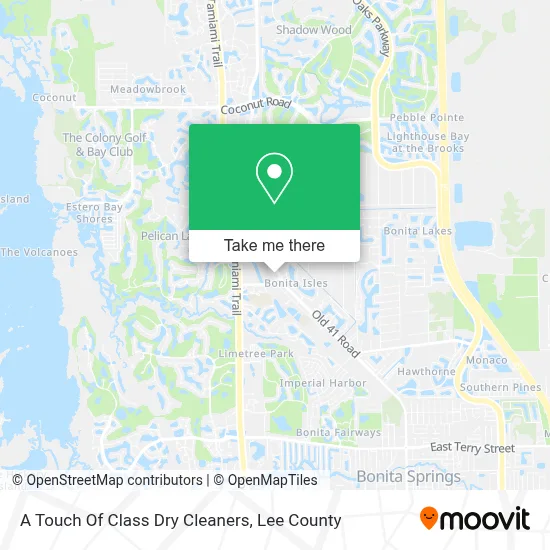 A Touch Of Class Dry Cleaners map