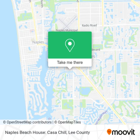 Naples Beach House: Casa Chill map