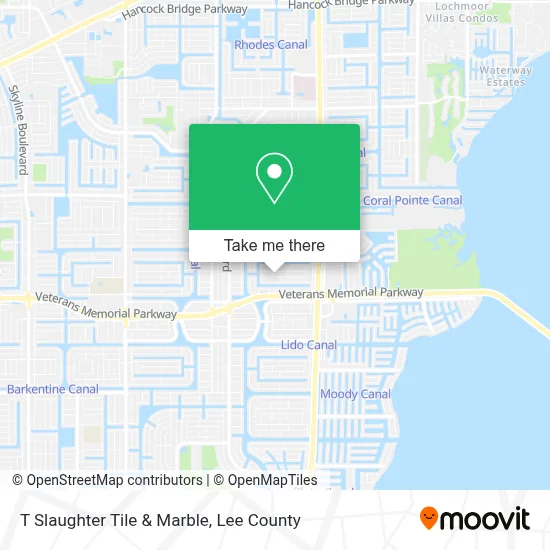 T Slaughter Tile & Marble map