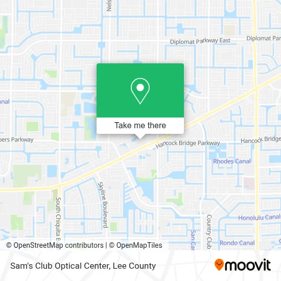 Sam's Club Optical Center map