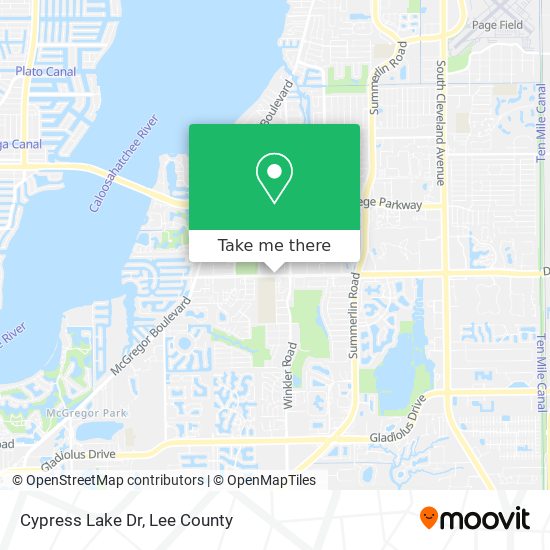 Cypress Lake Dr map