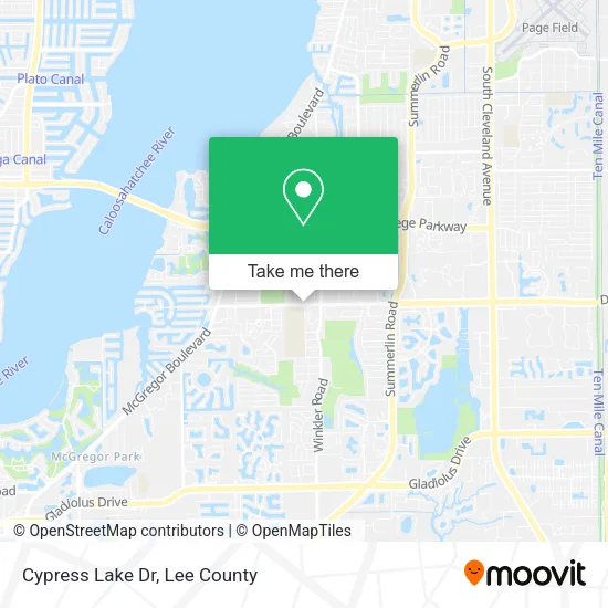 Cypress Lake Dr map