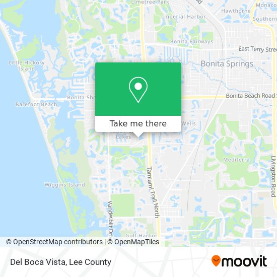 Del Boca Vista map