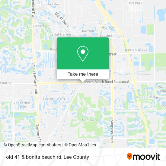 old 41 & bonita beach rd map