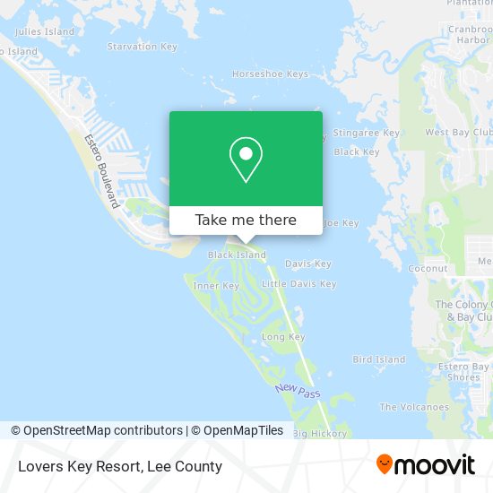 Lovers Key Resort map