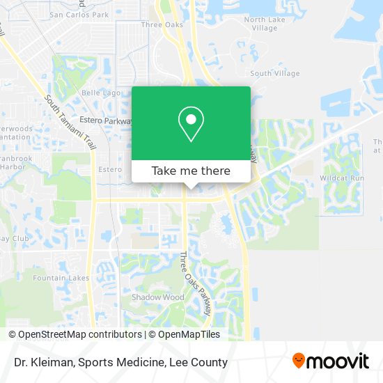 Dr. Kleiman, Sports Medicine map