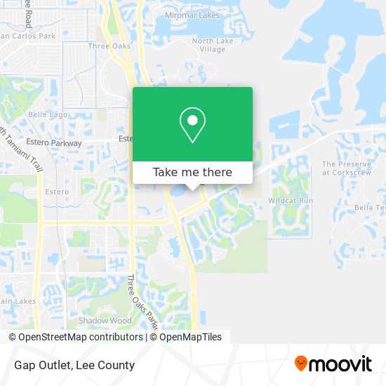 Mapa de Gap Outlet