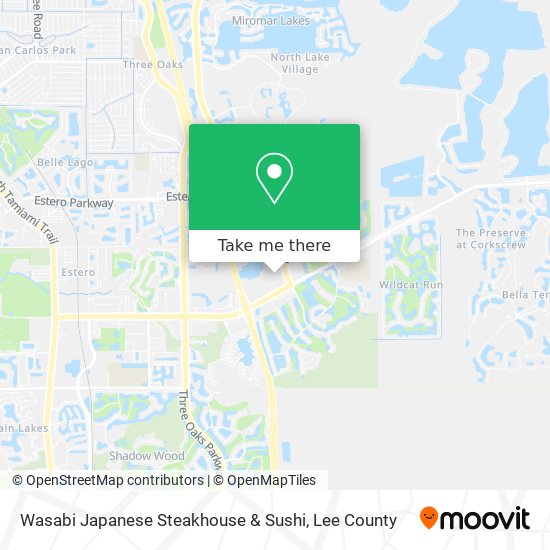 Mapa de Wasabi  Japanese Steakhouse &  Sushi