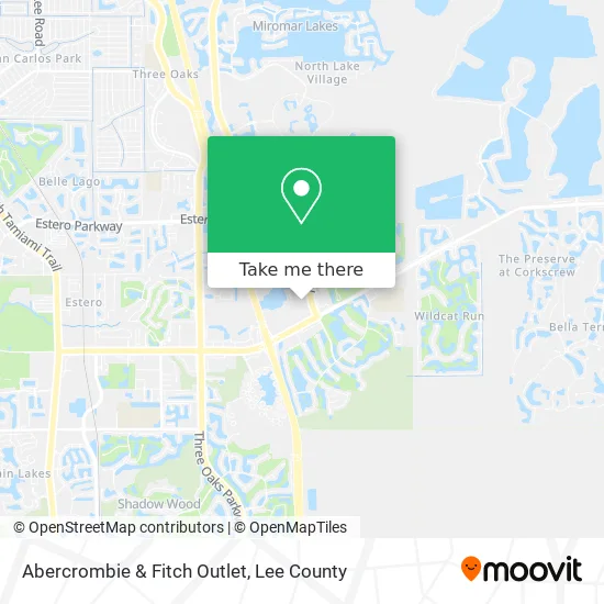 Abercrombie & Fitch Outlet map