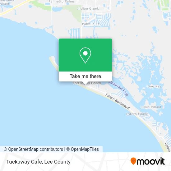 Tuckaway Cafe map