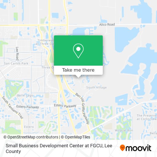 Small Business Development Center at FGCU map