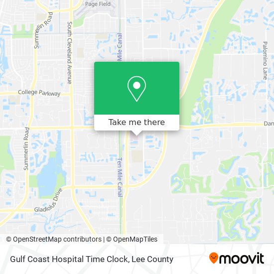 Gulf Coast Hospital Time Clock map