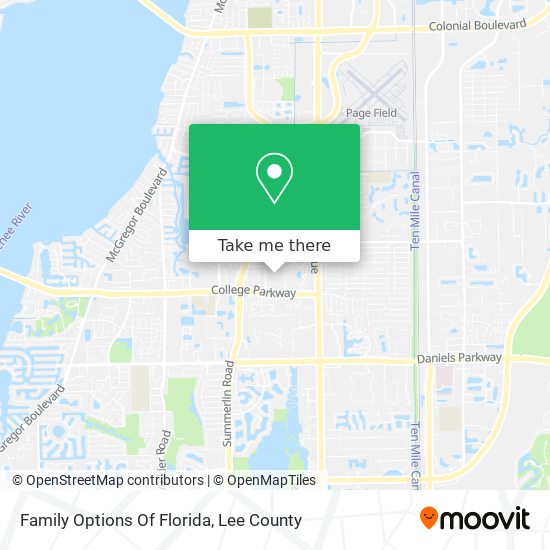 Mapa de Family Options Of Florida