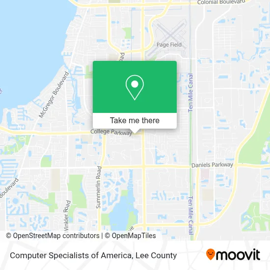 Computer Specialists of America map