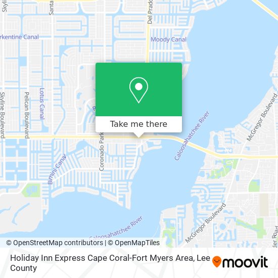 Mapa de Holiday Inn Express Cape Coral-Fort Myers Area