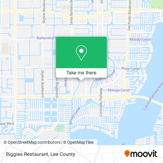 Mapa de Biggies Restaurant