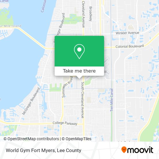 Mapa de World Gym Fort Myers