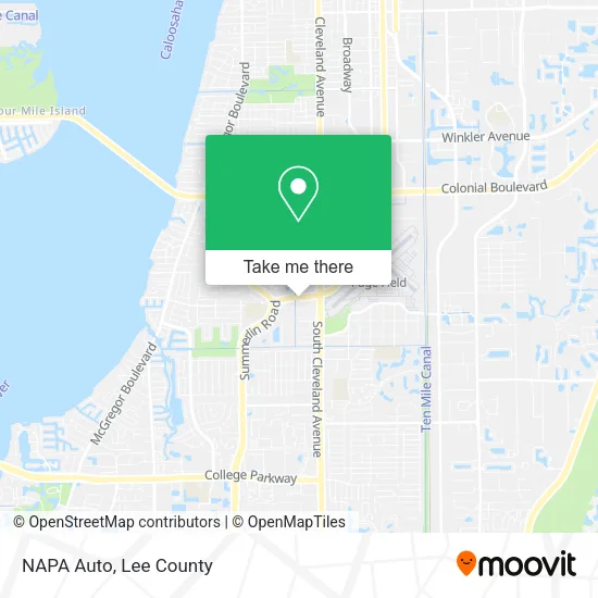 NAPA Auto map