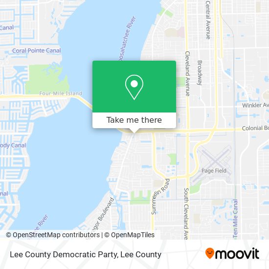 Lee County Democratic Party map