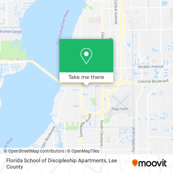 Mapa de Florida School of Discipleship Apartments