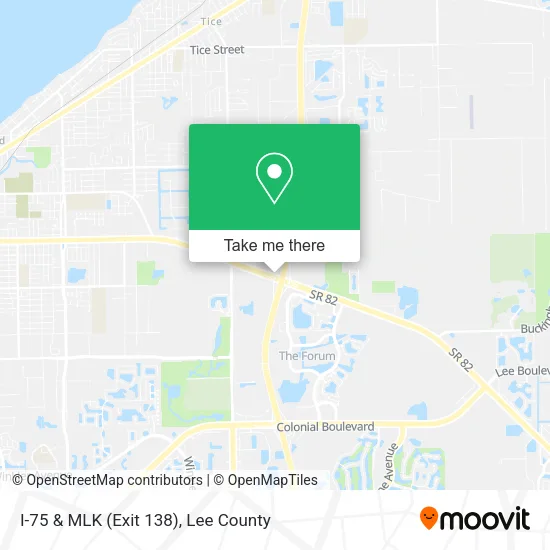 I-75 & MLK (Exit 138) map
