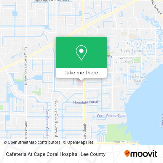 Cafeteria At Cape Coral Hospital map