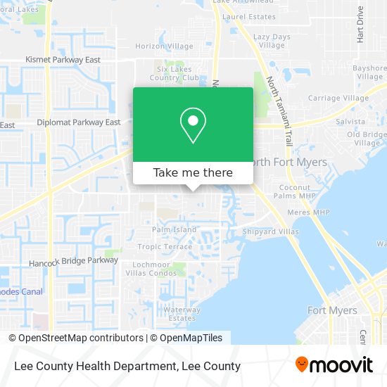 Mapa de Lee County Health Department