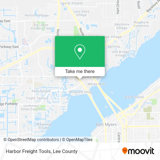 Harbor Freight Tools map