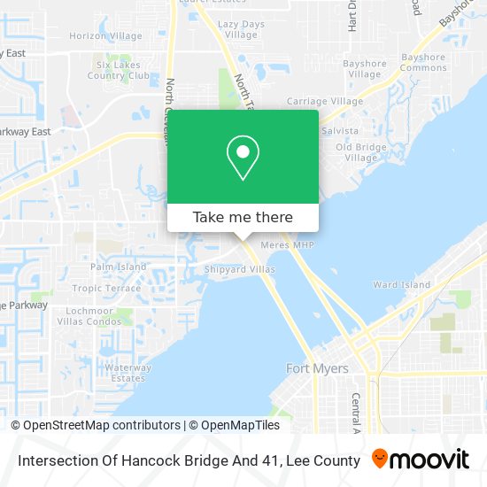 Intersection Of Hancock Bridge And 41 map