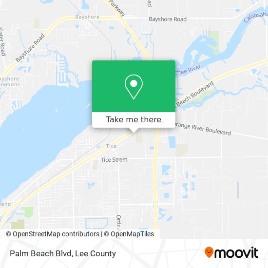 Palm Beach Blvd map