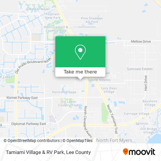 Mapa de Tamiami Village & RV Park