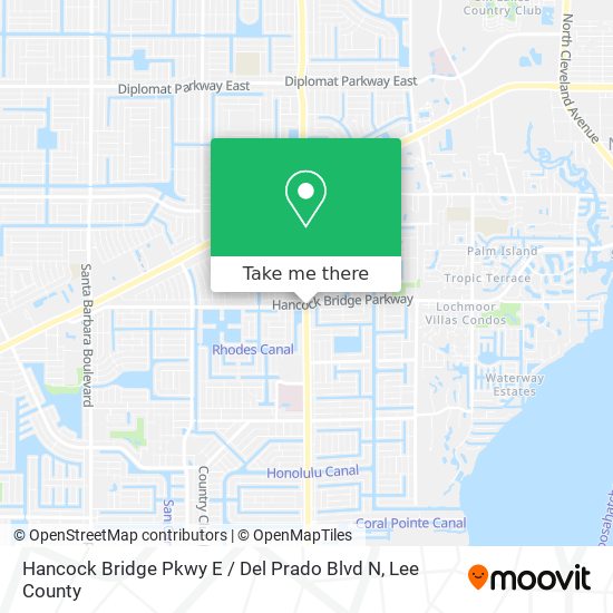 Hancock Bridge Pkwy E / Del Prado Blvd N map