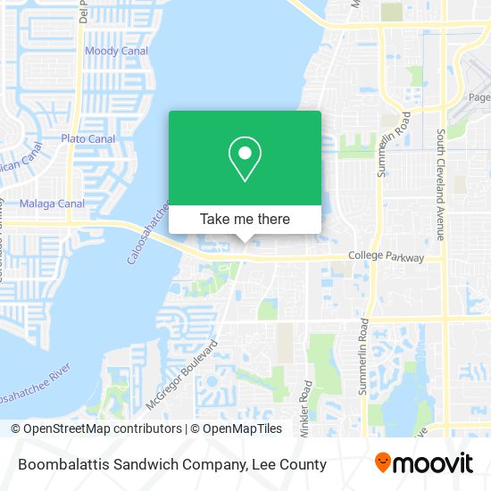Boombalattis Sandwich Company map