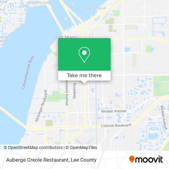 Auberge Creole Restaurant map