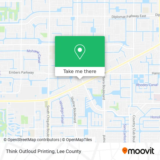 Think Outloud Printing map