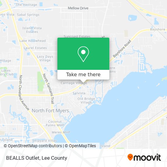 Mapa de BEALLS Outlet
