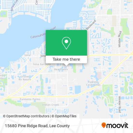 Mapa de 15680 Pine Ridge Road