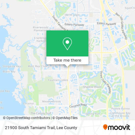 21900 South Tamiami Trail map