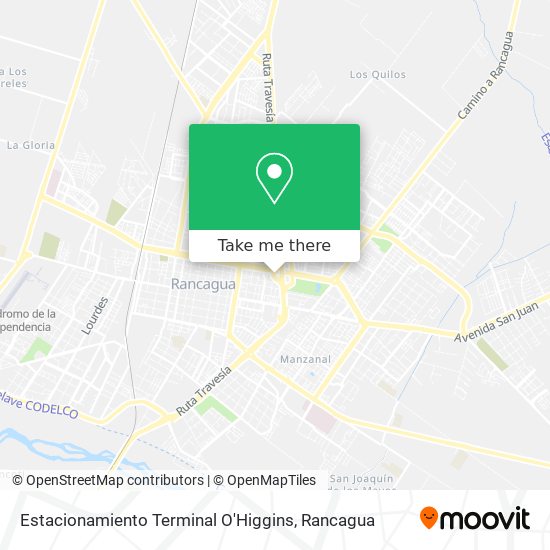 Mapa de Estacionamiento Terminal O'Higgins