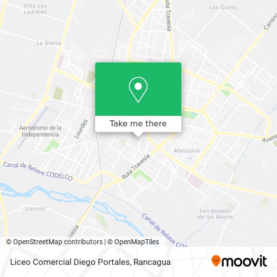 Mapa de Liceo Comercial Diego Portales