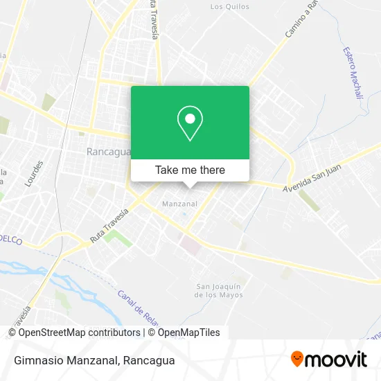 Gimnasio Manzanal map