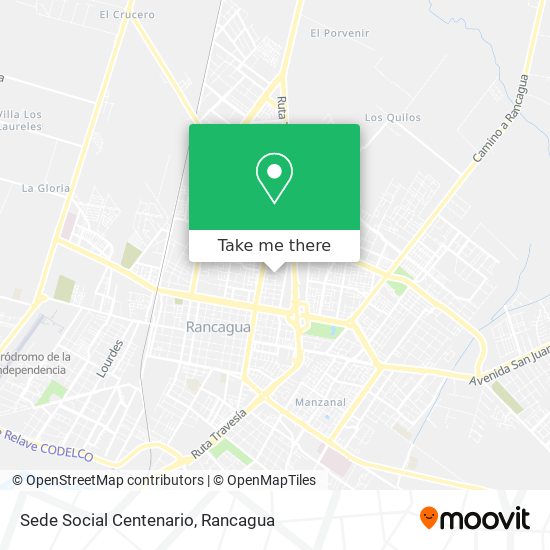 Sede Social Centenario map