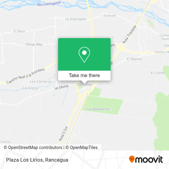 Plaza Los Lirios map