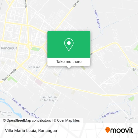 Villa María Lucía map
