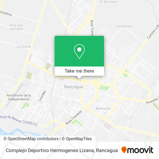 Complejo Deportivo Hermogenes Lizana map