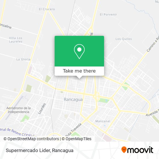 Supermercado Lider map