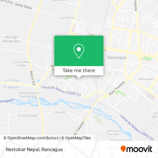 Mapa de Restobar Nepal