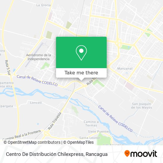 Centro De Distribución Chilexpress map